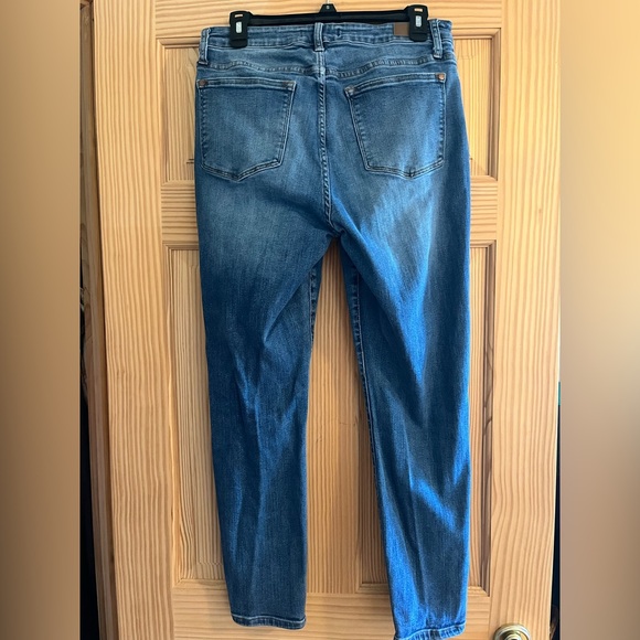 Judy Blue Boyfriend Fit Blue Jeans Size 11/30 - Picture 2 of 12
